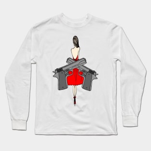 Lady in red Long Sleeve T-Shirt